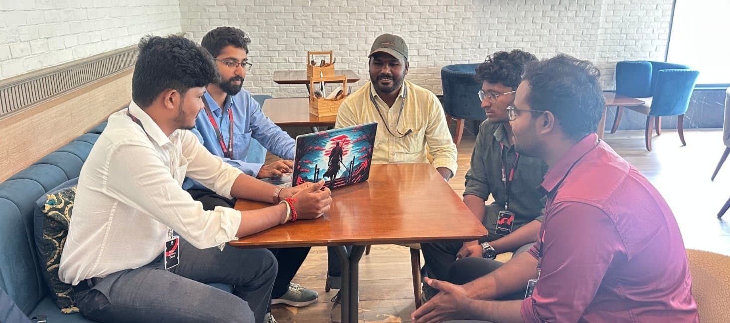 A wider view of the LeakSonic team and GAIL Senior Manager Ashwin Kumar A. in conversation during the site visit